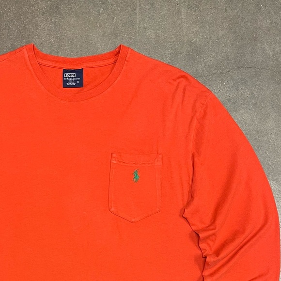 Vintage Y2K Polo Ralph Lauren Long Sleeve Pocket TShirt - Picture 2 of 7